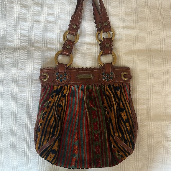Isabella Fiore, Italian leather shoulder bag studded vintage — never worn. - Picture 5 of 7
